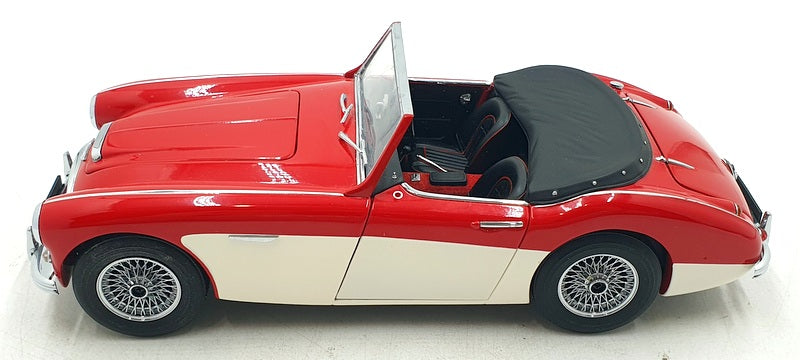 Kyosho 1/18 Scale 08141RW - 1960 Austin Healey 3000 Mk1 - Red/White