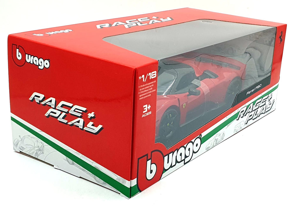 Burago 1/18 Scale Diecast 18-16022 - Ferrari F80 - Red