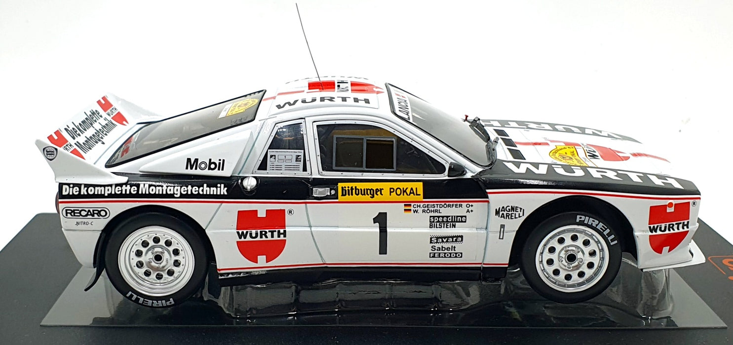 IXO Models 1/18 Scale Diecast 18RMC117 Lancia 037 Rally #1 Germany 1983 W.Rohrl