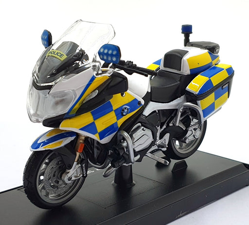 Maisto 1/18 Scale 15953 - BMW R 1200 RT Motorbike Police - White/Blue/Yellow