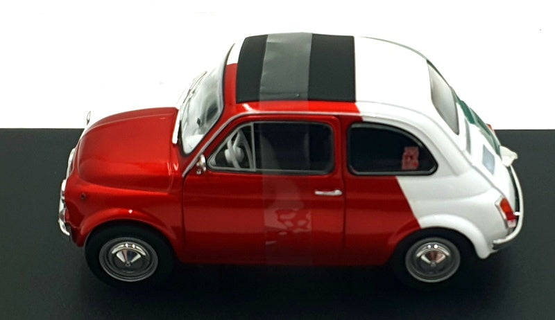 Solido 1/18 Scale S1801409 - 1965 Fiat 500 Tribute to Italia - Red/Green/White