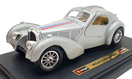 Burago 1/24 Scale Diecast 1503 - 1936 Bugatti Atlantic - Silver