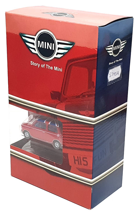 Corgi 1/43 Scale STM01A Story Of The Mini - Model & VHS Set Red/Union Jack Roof