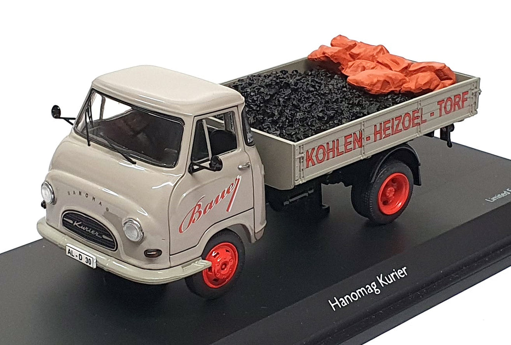 Schuco 1/43 Scale Diecast 03256 - Hanomag Kurier Truck Bauer - Grey