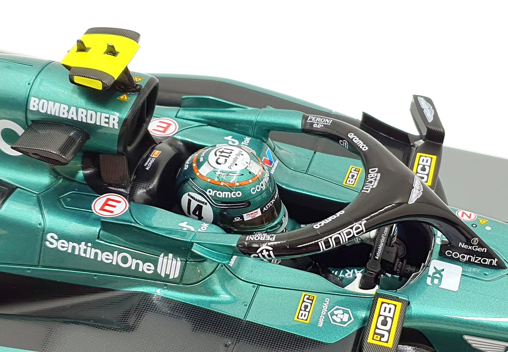 Spark 1/12 Scale 12S043 - Aston Martin AMR23 F1 7th British GP 2023 #14 Alonso