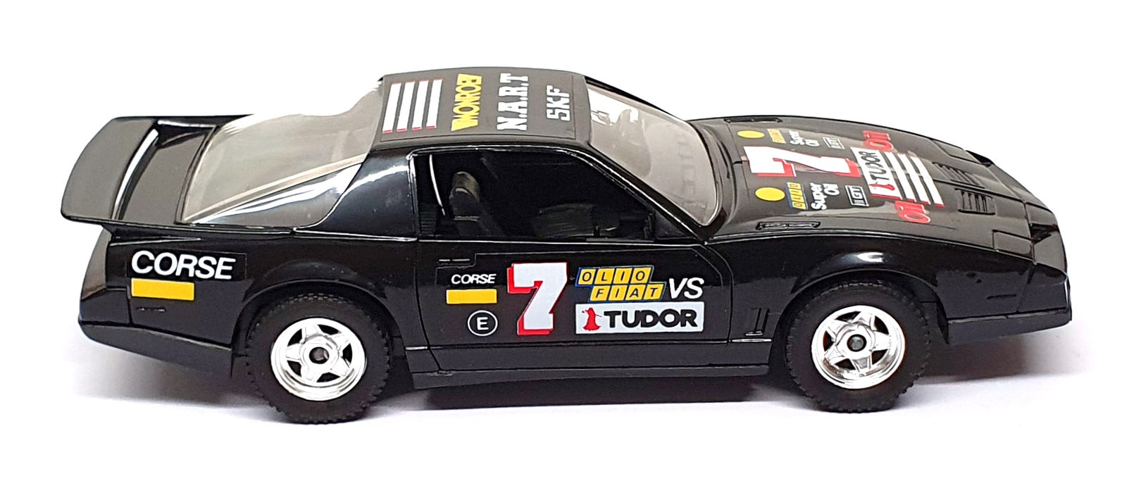 Polistil 1/25 Scale Diecast 02303 - Pontiac Firebird Race Car #7 - Black