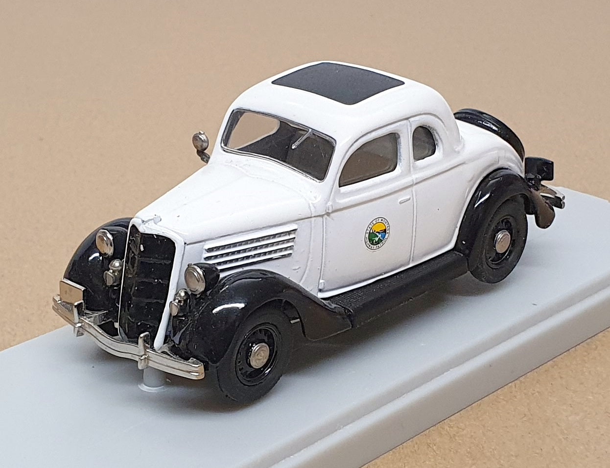 Rextoys 1/43 Scale No. 55 - 1935 Ford Coupe Montana H/Patrol Police Car - White