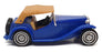 Matchbox Appx 9.5cm Long Diecast Y-8 - 1945 MG TC - Blue/Tan