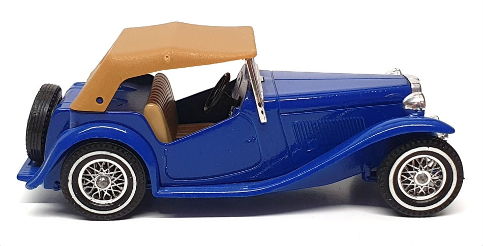Matchbox Appx 9.5cm Long Diecast Y-8 - 1945 MG TC - Blue/Tan