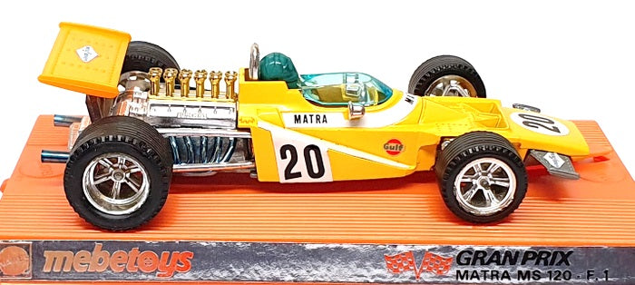 Mattel Mebetoys Appx 14cm Long Diecast 6670 - F1 Matra MS 120 #20 - Yellow