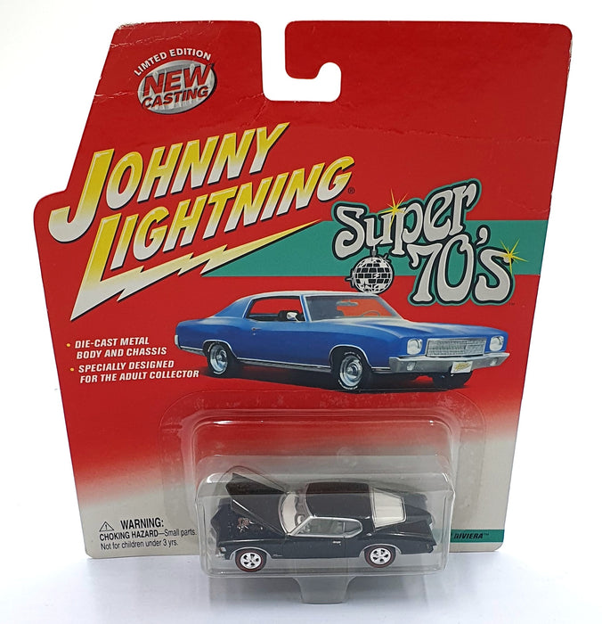 Johnny Lightning 1/64 Scale 459-01 - Super 70s 1971 Buick Riviera - Black