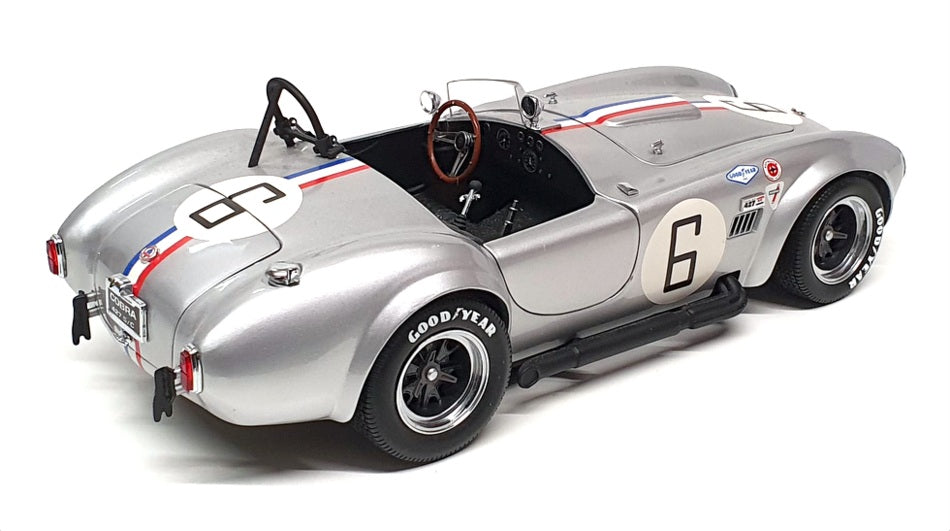 Kyosho 1/18 Scale DC12124X - Shelby Cobra 427 #6 SC Racing - Silver