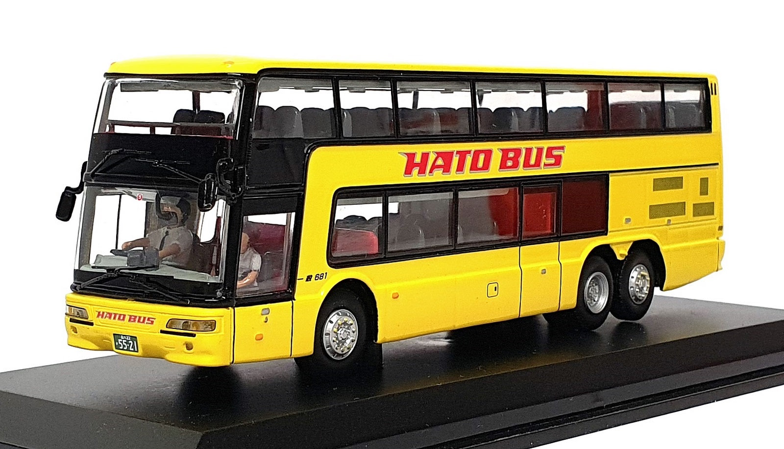 Creative Master 1/76 Scale JB4001 Mitsubishi Fuso Aero King Hato Bus - Yellow