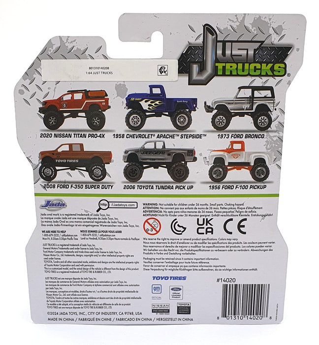 Jada Just Trucks 1/64 Scale 14020 - 1973 Ford Bronco - Silver/Black