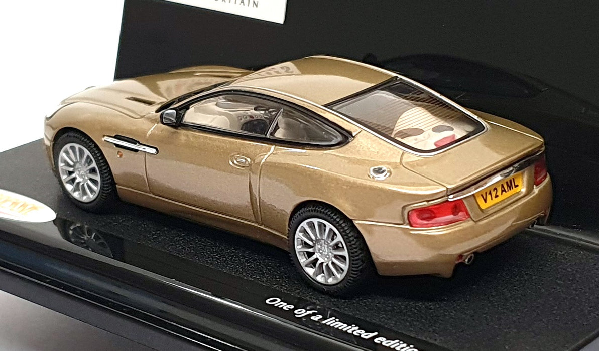 Vitesse 1/43 Scale Diecast 20753 - Aston Martin Vanquish - Glengarry Gold