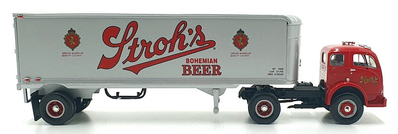 First Gear 1/34 Scale 19-1917 - 1953 White 3000 Tractor 30' Trailer Stroh's Beer