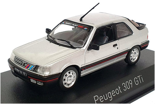 Norev 1/43 Scale 473910 - 1987 Peugeot 309 GTi - Futura Grey With PTS Deco