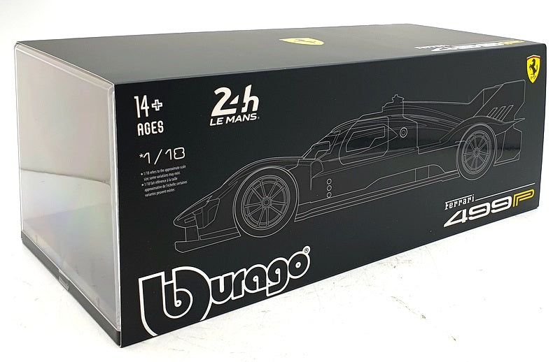 Burago 1/18 Scale Diecast 18-16312 - Ferrari 499P #50 24 Hr Le Mans