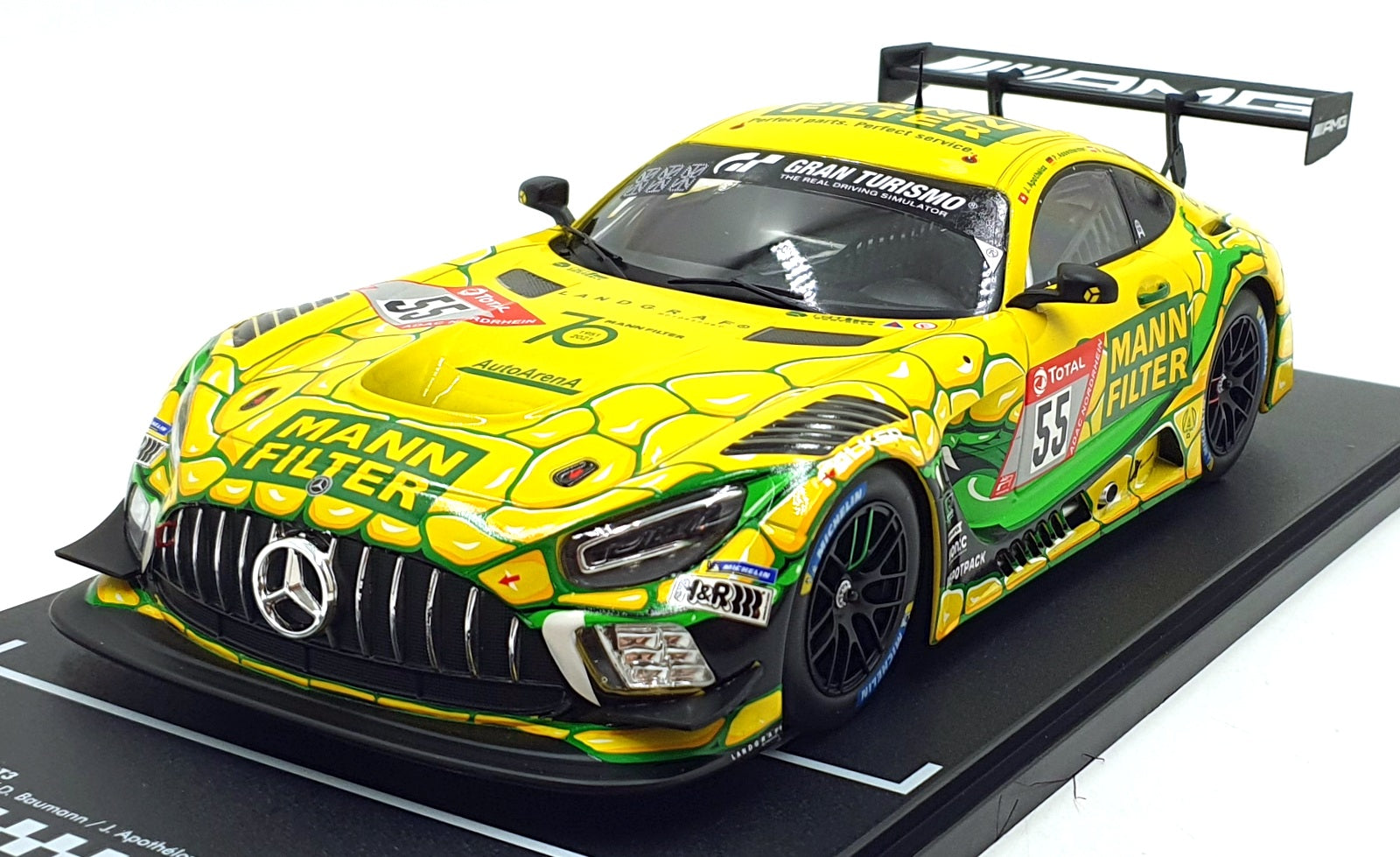 IXO 1/18 Scale LEGT18-22NUR007 - Mercedes AMG GT3 #55 24hr Nurburgring 2022