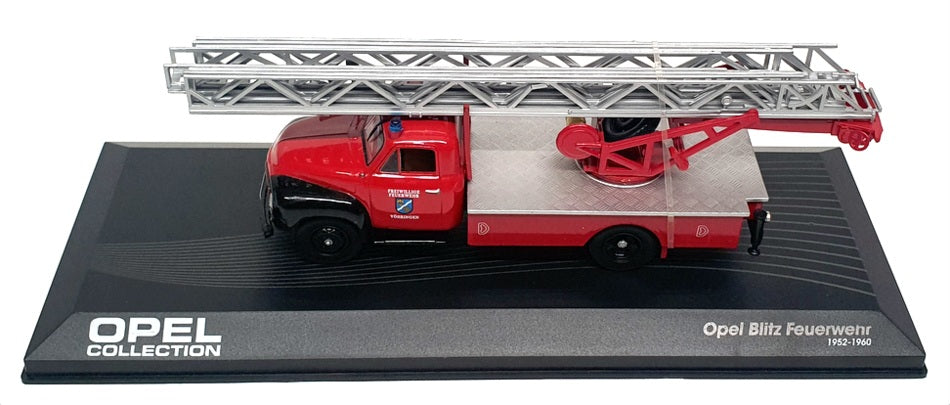 Eaglemoss 1/43 Scale OP01R - 1952-60 Opel Blitz Feuerwehr Fire Engine - Red