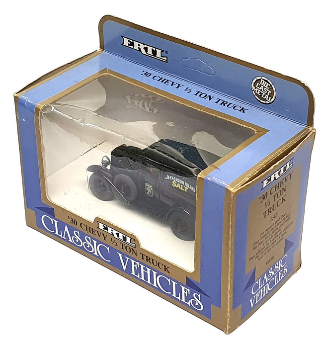 Ertl 1/43 Scale 2518 - 1930 Chevrolet ½ Ton Truck Jefferson Island Salt - Black