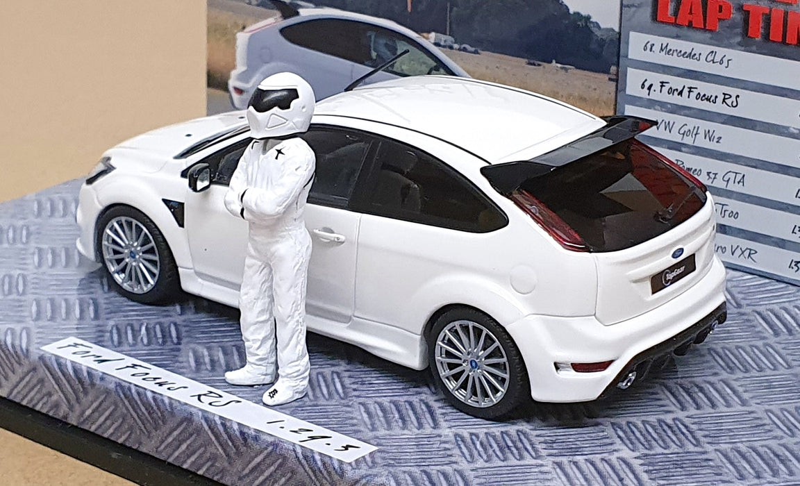 Minichamps 1/43 Scale 519 438810 - Top Gear Ford Focus RS + Stig Figure - White