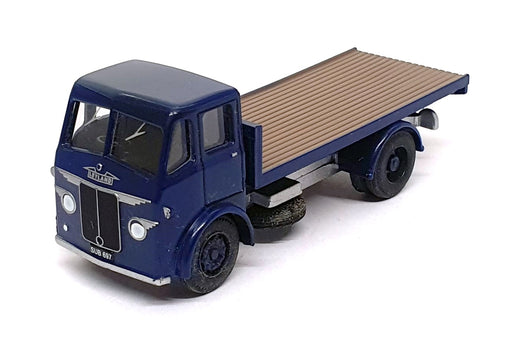 Base Toys 1/76 Scale BF-01 - Leyland Beaver Flatbed Lorry - Dk. Blue