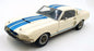 Solido 1/18 Scale Diecast 12226R - Shelby Mustang GT 500 - White/Blue
