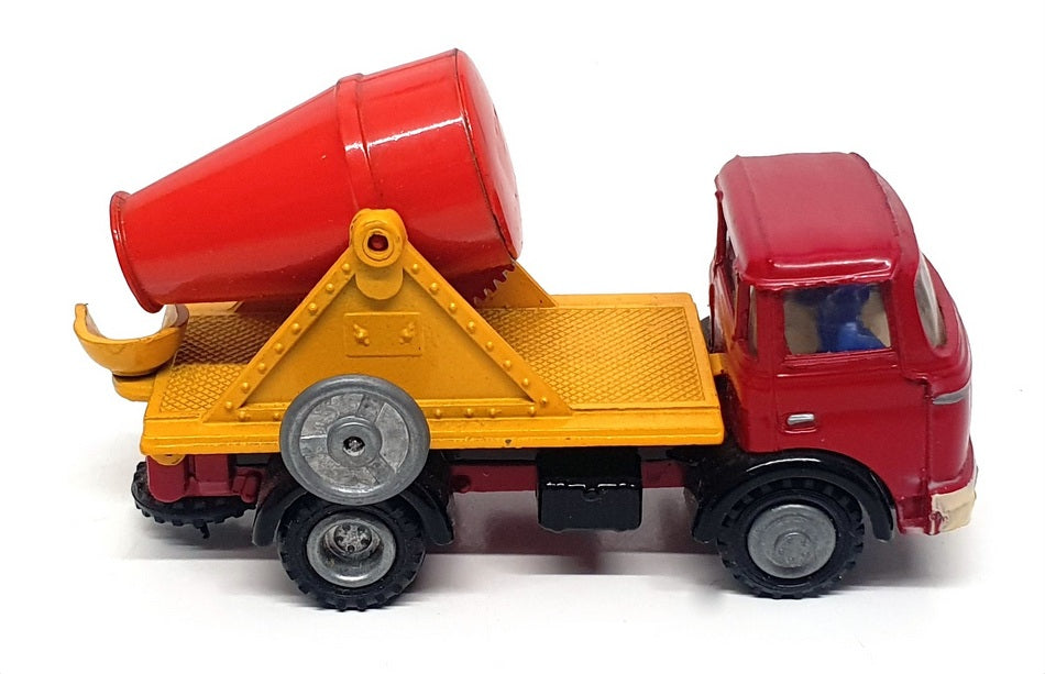 FJ France Jouets 10cm Long Diecast 11112 - Berliet GAK Mixer Truck Red/Yellow