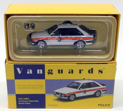 Vanguards 1/43 Scale Model Car VA11003 - Ford Escort Mk3 XR3i - Dorset Police
