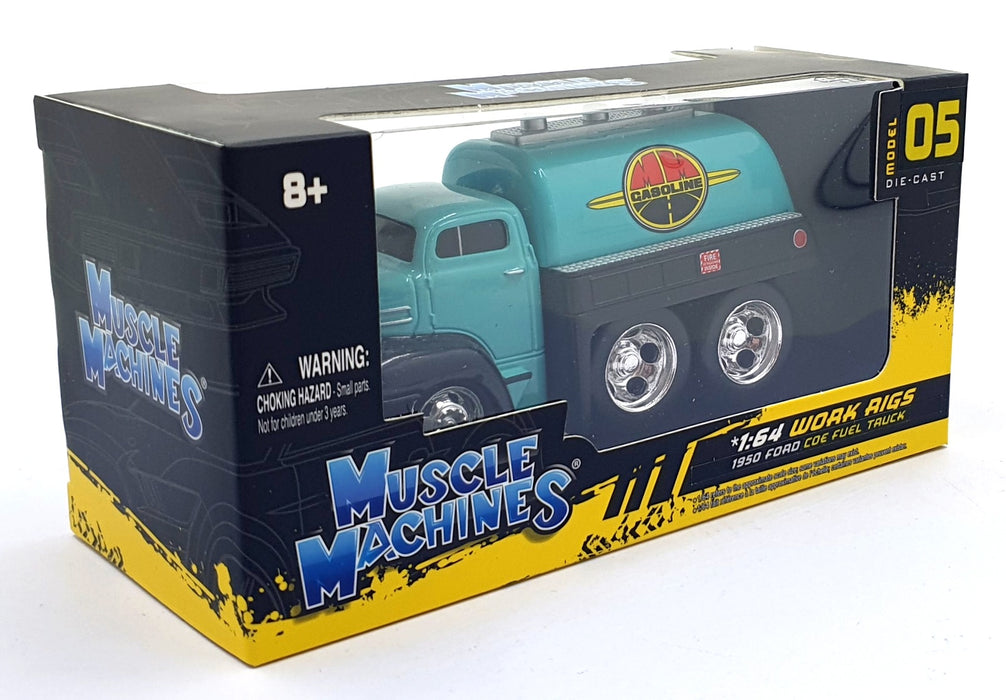 Muscle Machines 1/64 Scale 11610 - 1950 Ford COE Fuel Truck - Gasoline