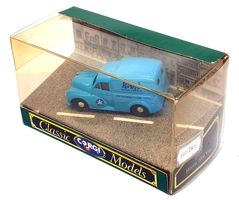 Corgi 1/43 Scale D957 - Morris 1000 Van Hi-Dri Paper Towels - Blue