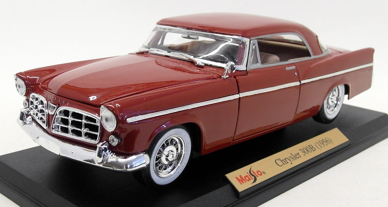 Maisto 1/18 Scale Diecast 31897 - 1956 Chrysler 300B - Maroon