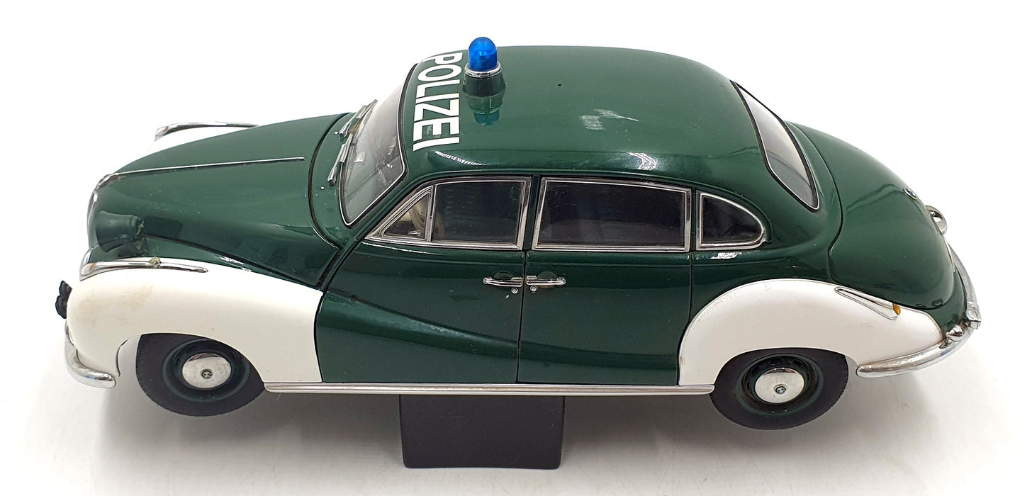 Autoart 1/18 Scale Diecast 70606 - BMW 501 Police Car - Green/White