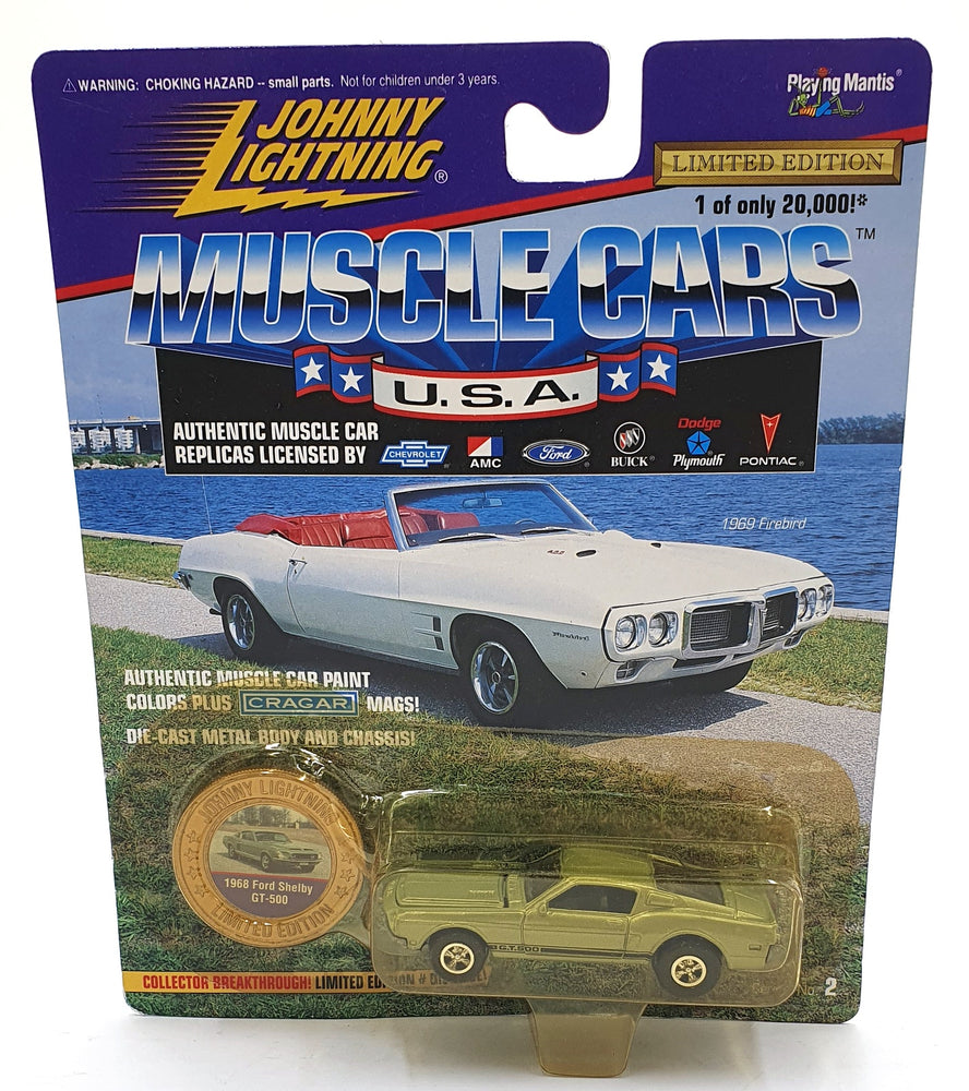 Johnny Lightning 1/64 Scale 202-02 Muscle Cars USA 1968 Ford Shelby GT-500 Green