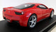 Hot Wheels 1/18 Scale diecast - T6917 Ferrari 458 Italia Rosso Red