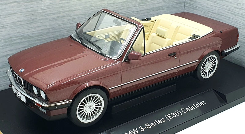 Model Car Group 1/18 Scale MCG18380 - BMW 3-Series E30 Convertible - Red