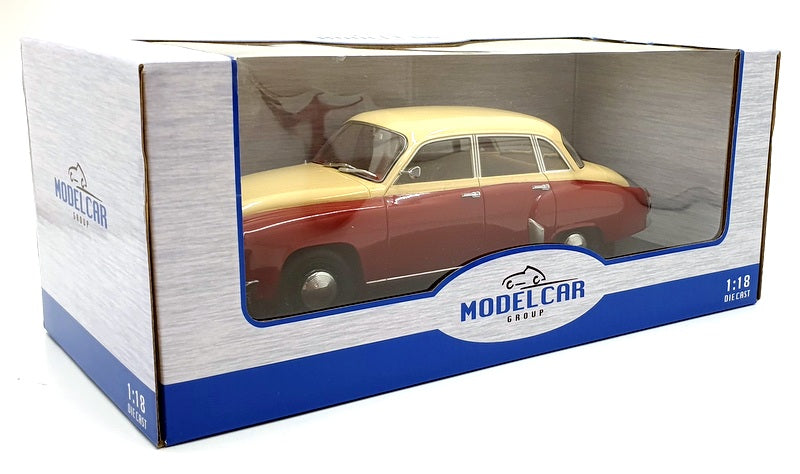 Model Car Group 1/18 Scale MCG18299 - Wartburg 311/312 - Dark Red/Beige