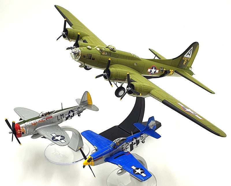 Corgi 1/72 Scale diecast AA99126 Boeing B-17F Minookie Thunderbolt P51D Mustang