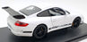 Welly 1/18 scale Diecast 18015W - Porsche 911 997 GT3 RS - White/Black