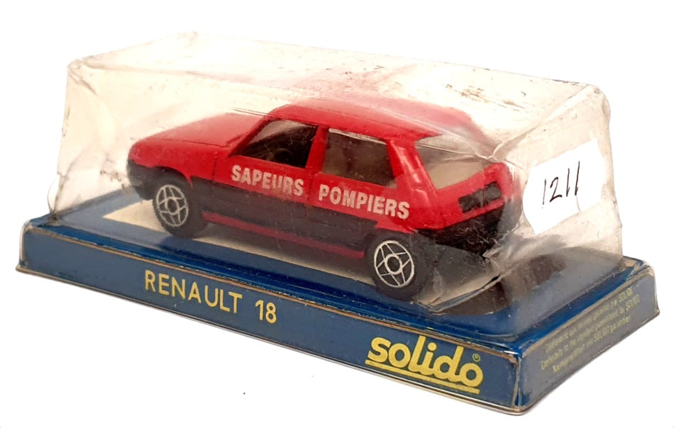Solido 1/43 Scale Diecast 1211 - Renault Super 5 Sapeurs Pompiers - Red