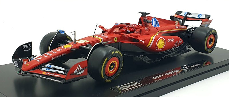 Burago 1/18 Scale Diecast 18-16821 - Ferrari SF-24 C.Leclerc #16