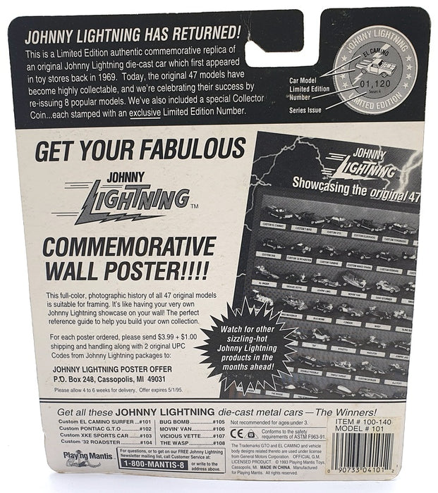 Johnny Lightning 1/64 Scale 100-140 - The Challengers Chevrolet El Camino - Blue