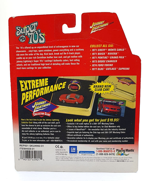 Johnny Lightning 1/64 Scale 459-01 - Super 70s 1971 Buick Riviera - Black