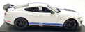 Maisto 1/18 Scale Diecast 46629 - 2020 Mustang Shelby GT500 - White/Blue