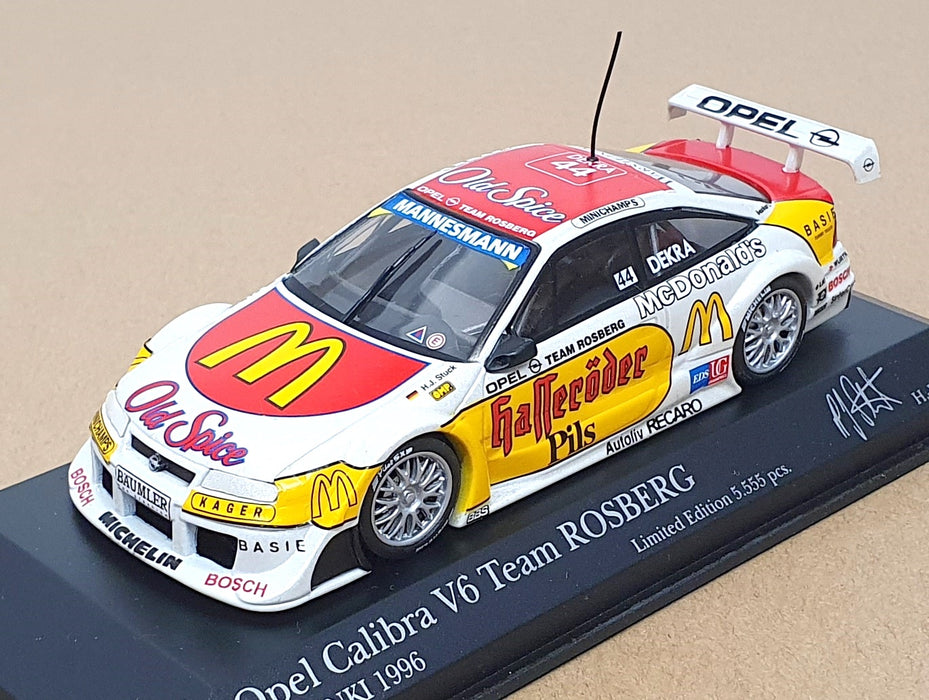 Minichamps 1/43 Scale 430 964244 Opel Calibra V6 MacDonalds Helsinki 1996 Lehto