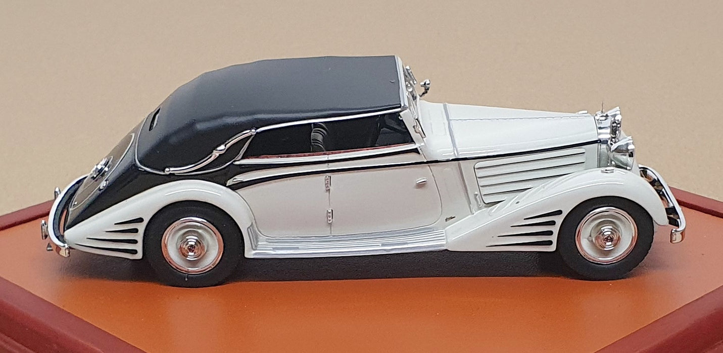 CMF 1/43 Scale CMF43015 - 1934 Maybach DS8 Stromlinien Cabrio - White/Black