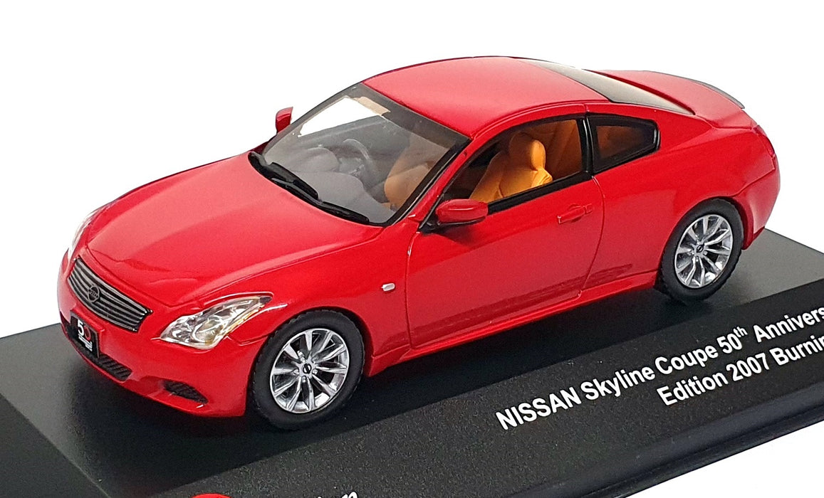 J Collection 1/43 Scale JC138 - 2007 Nissan Skyline C 50th Ann. Ed. Burning Red