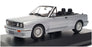Maxichamps 1/43 Scale 940 020332 - 1988 BMW M3 Cabriolet (E30) - Met Silver Blue