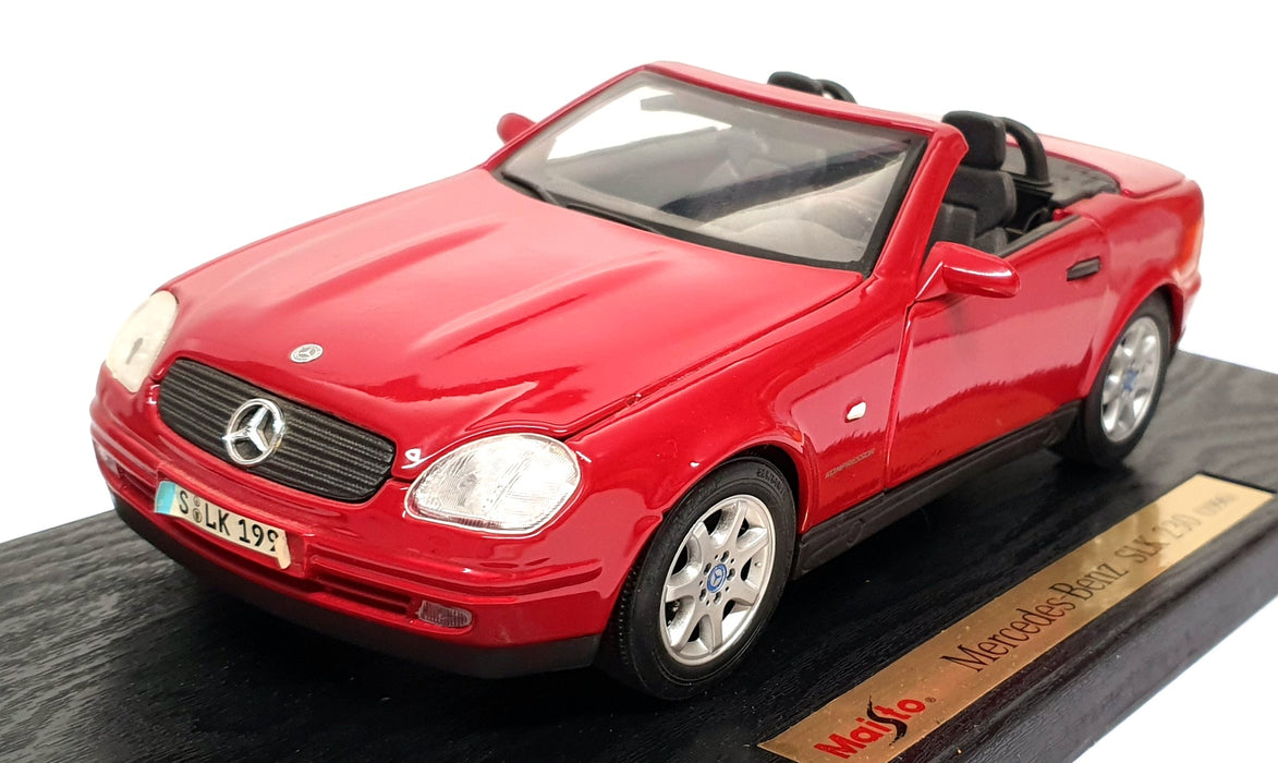 Maisto 1/18 Scale Diecast 31842 - 1996 Mercedes Benz SLK 230 - Red